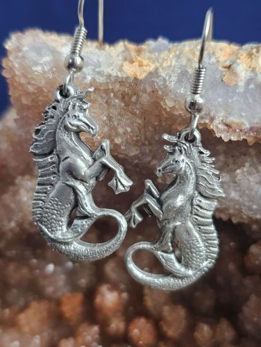 Hippocampus - Mythological Horse of the Sea Earrings