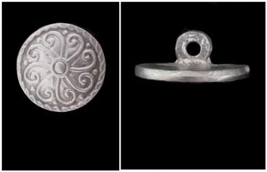 Large Viking Shield Button