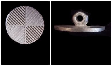 Large Death's Head Button