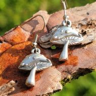 Fly Agric Mushroom Earrings NEW