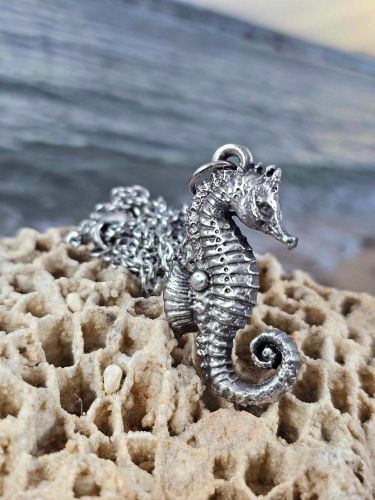 Seahorse - Pewter Collectible Necklace