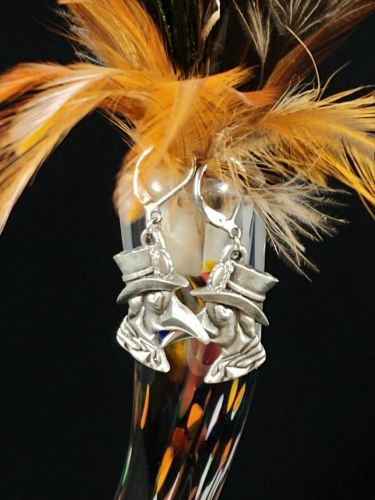Plague Doctor of Steamy Love Earrings Lever back