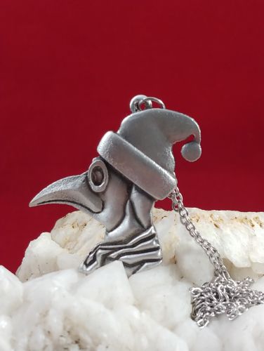 Plague Doctor Santa Necklace