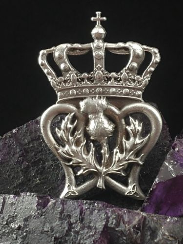 Thistle and Crown Luckenbooth Brooch