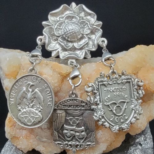 Tudor Rose Tri Token Holder - NEW 2022